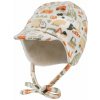 STERNTALER Čiapka na zaväzovanie so šiltom podšitá bágrik ecru chlapec veľ. 47 cm - 9-12 m