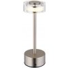 Globo | Globo 21026N - LED Stm. stolná lampa SHIRA LED/2,5W/3,7V 2700/4000/6500K matný chróm | GL8048