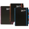 Špirálový zošit, AA, linajkový, 100 strán, PUKKA PAD, Neon black project book