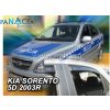 Deflektory - protiprievanové plexi Kia Sorento 5D 2002 - 2009 (+zadné)