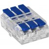 ORNO Spojka na káble 3PIN mini zacvakávacia, obojstranná, modrá, 0,75-4mm2, IEC, 250V/32A [OR-SZ-8021/3/50]