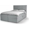 Wilsondo Čalúnená manželská boxspring posteľ Aluria - sivá Rozmer: 180x200