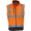 Yoko Reflexná softshellová vesta HV006 Fluorescent Orange