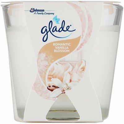 Glade Mini Romantic Vanilla Blossom parfumovaná sviečka 70 g
