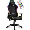 Herné kreslo Huzaro Force 6.3 RGB Mesh látka čierna
