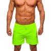 Žlté-neónové pánske kúpacie šortky Bolf XL018