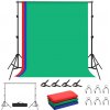 Podpera pozadia pre fotoštúdio Puluz 2x2m + pozadia 3 ks PKT5204 (IN-PKT5204)
