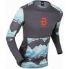 Tričko BJ Mountain wool LS M sivé 22/23 XL