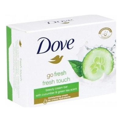 Dove Go Fresh Touch Okurka & Zelený čaj toaletní mydlo 12 x 100 g