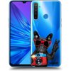Picasee silikónový prehľadný obal pre Realme 5 - Francúzsky Buldoček