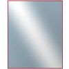 DANTIK - Zrkadlo v rámu, rozmer s rámom 80x100 cm z lišty Hliník červená m. (7002244)