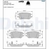 Sada brzdových platničiek kotúčovej brzdy DELPHI LP3145