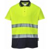 Portwest S174 Two Tone Comfort Reflexná polokošeľa žltá/tmavomodrá 3XL