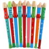 Teddies Flauta maľovaná drevo 33 cm asst mix farieb