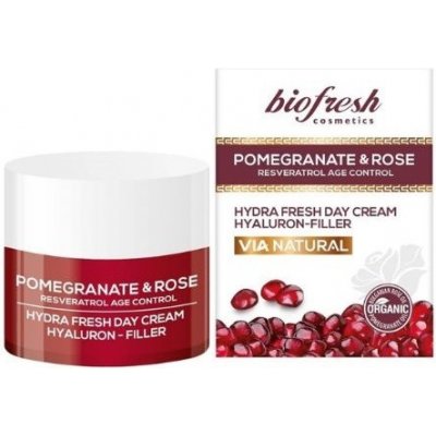 Bio Fresh Cosmetic Denný pleťový krém Hyaluron-filler Pomegranate & Rose 50ml