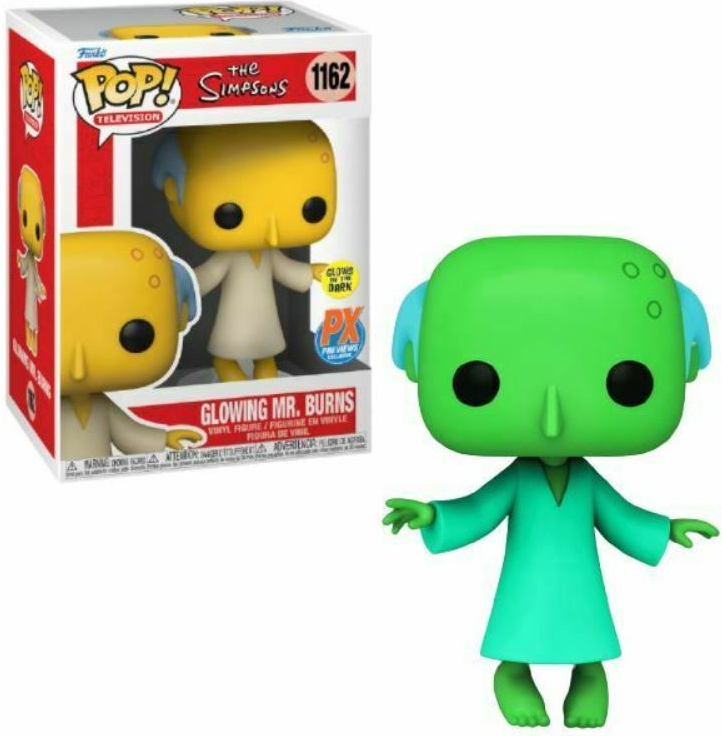 Funko Pop! 1162 The Simpsons Glowing Mr. Burns Glows in the Dark