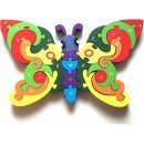 Drevená hračka Lena 32067 puzzle motýl