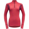 Devold Hiking Half Zip Neck Woman - poppy/beetroot L