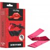 LateToBed BDSM Line Satin Blindfold Black-Red
