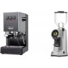 Gaggia New Classic E24, grey + Eureka Helios 65, grey