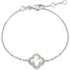 SOFIA strieborný náramok so štvorlístkom COBZB120565