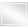 LED zrkadlo obdĺžnikové 80x70 cm, horizontálne, vstavaný vypínač, s okrajom, 4000K