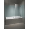 Riho Scandic vaňová zástena 90 cm dvojdielny chrómová lesklé/číre sklo G001146120