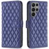 Peňaženkové kožené puzdro Diamond Flip na Samsung Galaxy S24 Ultra 5G - Modrá
