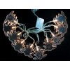 Reťaz MagicHome Vianoce Tree, strieborná, 10 LED biela, 2xAA, IP20, interiér, osvetlenie, L-0,9 m