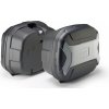 TRK35BNPACK2 sada 2 kufrů GIVI TRK35BN Lite Trekker černý s hliníkovým plastovým víkem (Monokey)