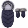 COTTONMOOSE Set fusak a rukavice na kočík Moose Yukon Blue