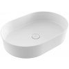 BOCCHI Sottile Slim Line - Umývadlová misa 550x380 mm, bez prepadu, biela lesklá