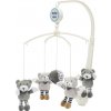 BABY MIX Kolotoč nad postieľku Baby Mix Malí medvedíci sivý