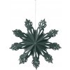 Závesná vianočná dekorácia priemer 30 cm Broste SNOWFLAKE -M zelená