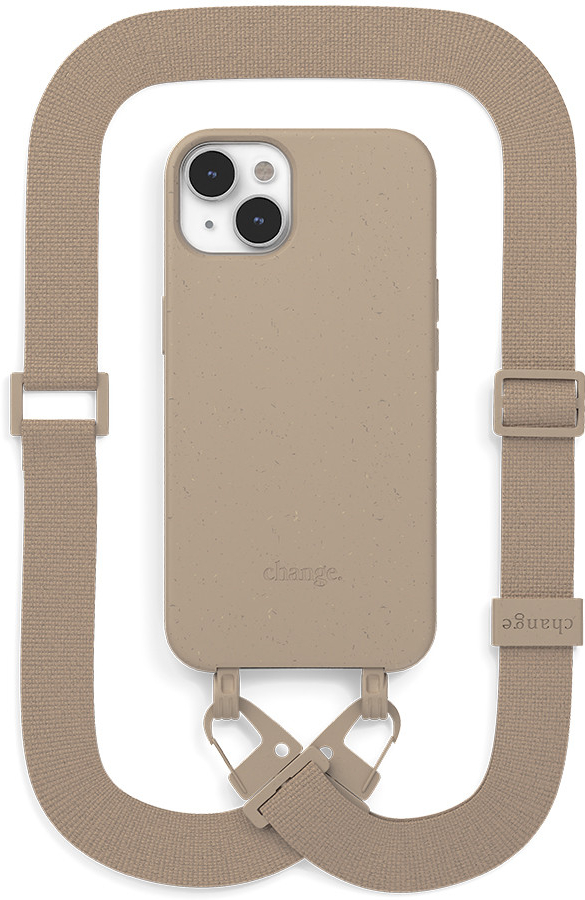 Woodcessories Change Case Lanyard - Taupe hnedé- iPhone 14/13