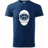 Florbal maska - Klasické pánske tričko vyššej gramáže - 4XL ( Polnočná modrá )