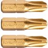 FORTUM 4741273 Bit krížový PH3x25mm, 3ks, S2, TiN
