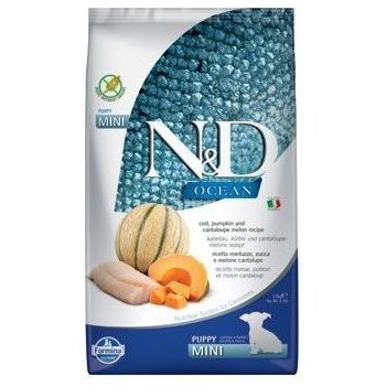 N&D Dog Ocean Pumpkin GF Puppy Mini, Cod & Cantaloupe melon 2,5 kg