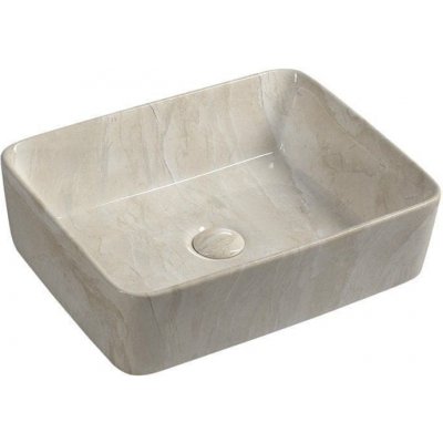 SAPHO DALMA keramické umývadlo 48x13x38 cm, hranaté, marfil MM527 - Sapho