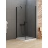 New Trendy New Soleo Black sprchovací kút 90x90 cm obdĺžniková čierna matné/priehľadné sklo D-0231A/D-0115B