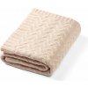 BABYONO Deka z merino vlny 75 x 100 cm light beige 0m+