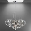 Krištáľ luster aluminium LUXERA RIBBON 64409 Ø60 40W