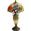 | Brilagi - Tiffany vitrážová stolná lampa JUNGLE 1xE27/60W/230V + 1xE14/40W | BRT-12003E