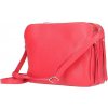 Kožená kabelka na rameno 517 červená Made in Italy