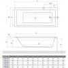 Roth KUBIC NEO SLIM Obdĺžniková akrylátová vaňa 150 x 70 cm, biela, 9300SLM