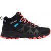 Dámska outdoorová obuv Columbia, PEAKFREAK II MID OUTDRY W čierna,biela,lososová, 38 EU