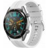 Silikónový remienok (šírka 22mm) – biela – Samsung Gear S3 / Watch 46mm / Huawei Watch GT / Vantage