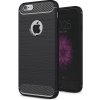 Carbon fiber zadný kryt pre Apple iPhone SE (2020/2022) Farva: Čierna