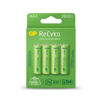 GP ReCyko+ AA 2700 mAh 4ks 1032224270