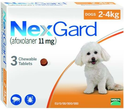 NexGard S 11 mg žuvacie tablety 3 x 1 tbl